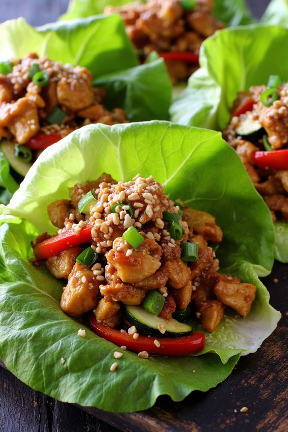 delicious low carb chicken wraps