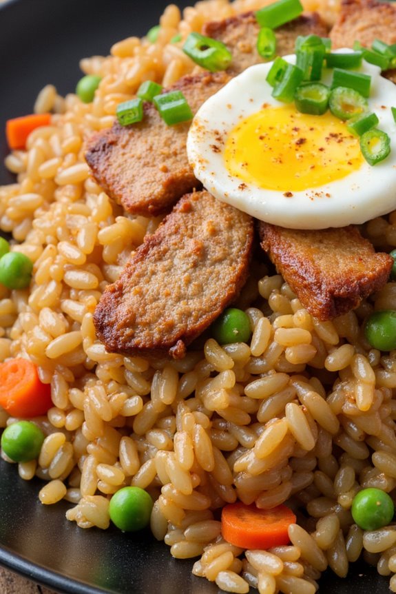 delicious pork fried rice