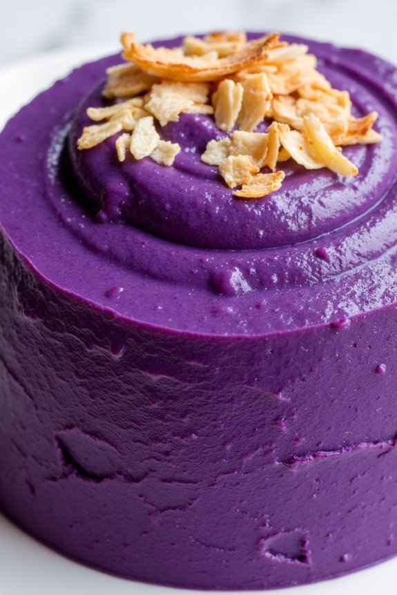 delicious purple yam dessert