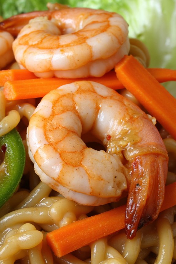 delicious seafood noodle dish