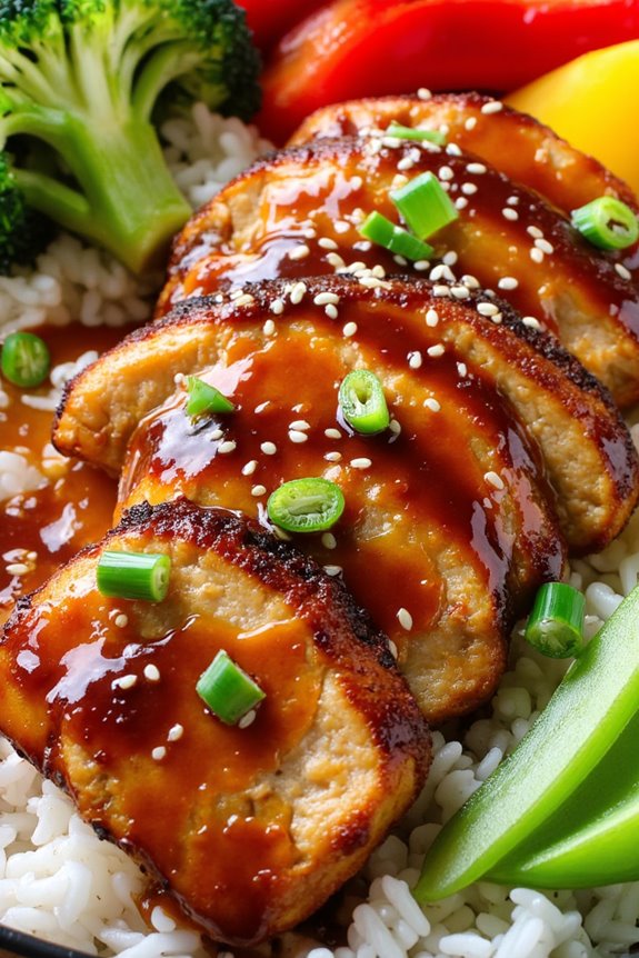 delicious teriyaki chicken bowl