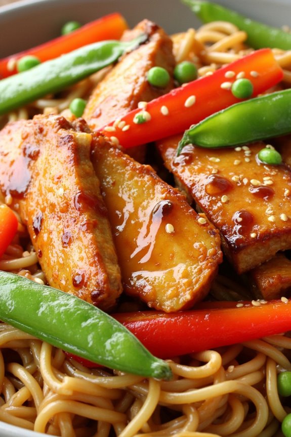 delicious teriyaki chicken noodles