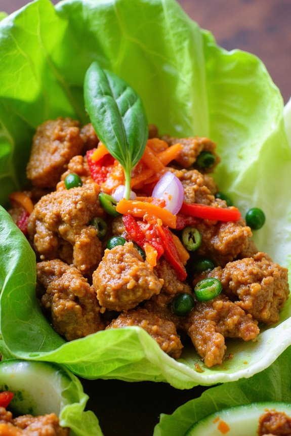 delicious thai basil wraps