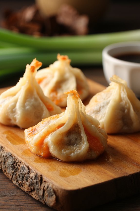 delicious vegetable tofu dumplings