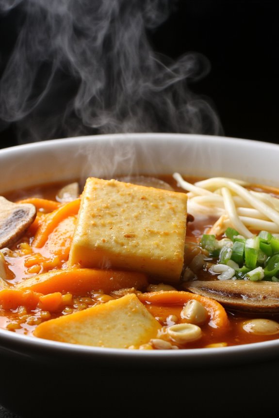 delicious vegetarian hot soup