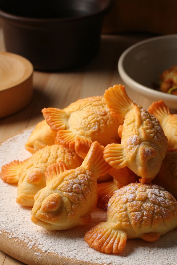 delightful fish shaped pastry