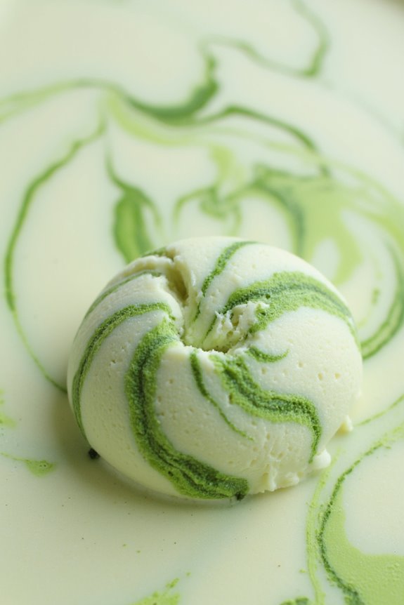 delightful matcha ice cream