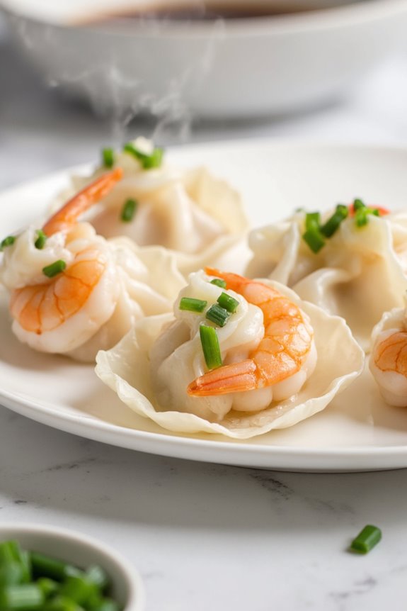 delightful shrimp chive dumplings