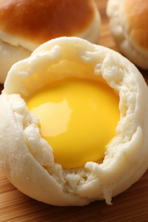 delightful steamed custard buns