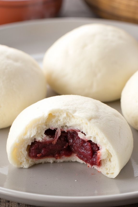 delightful sweet bean buns