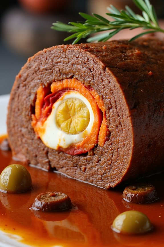 festive filipino beef roll