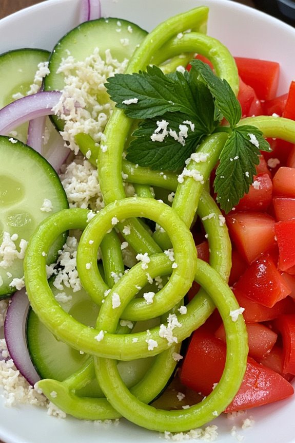 fiddlehead fern salad delight