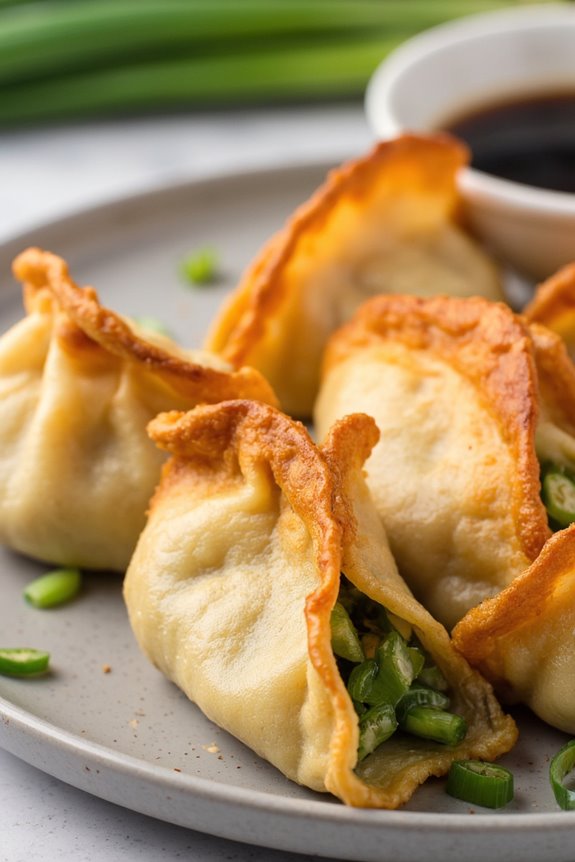 flaky savory dumpling delight