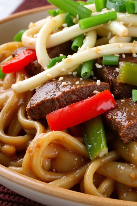 flavorful stir fried noodle dish