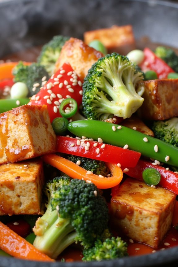 flavorful tofu vegetable stir fry
