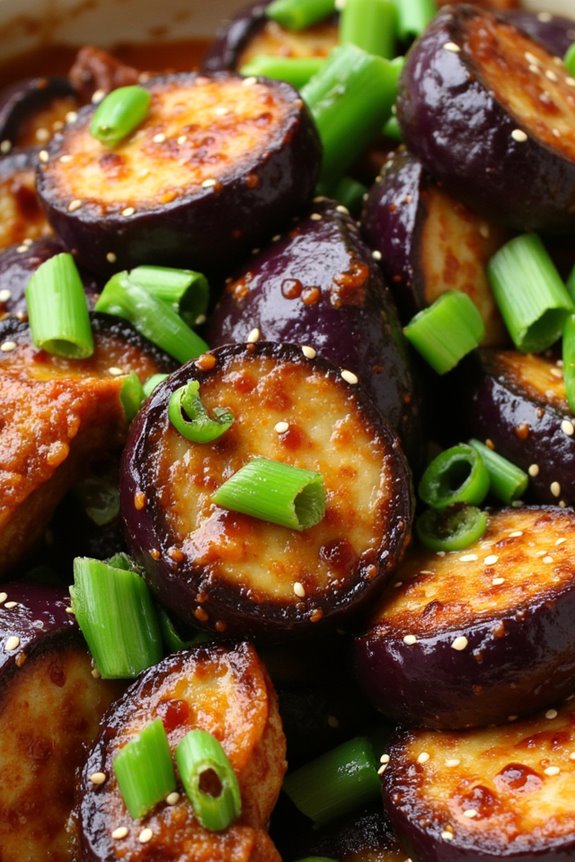 flavorful vegan eggplant dish