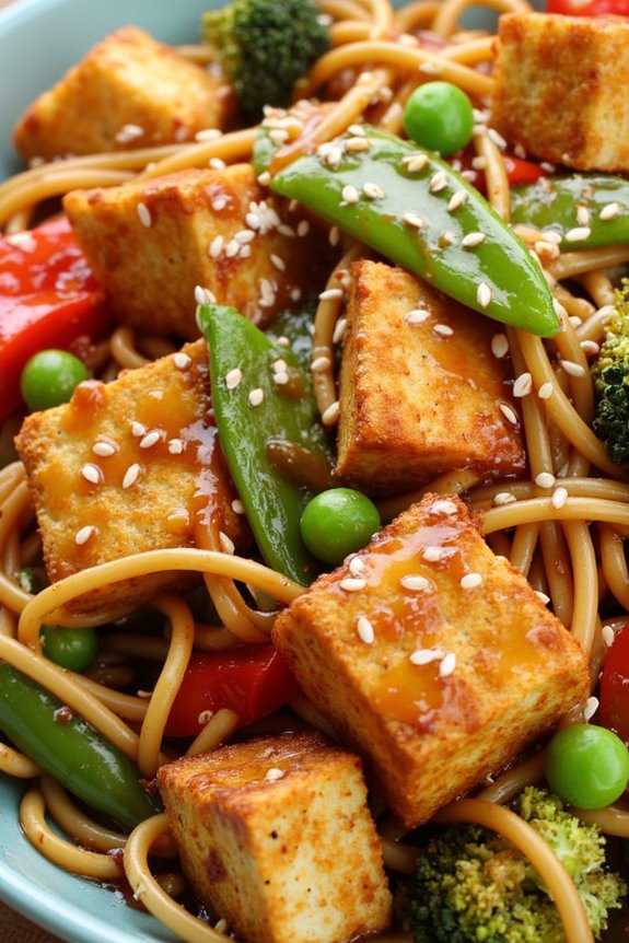flavorful vegetarian noodle dish