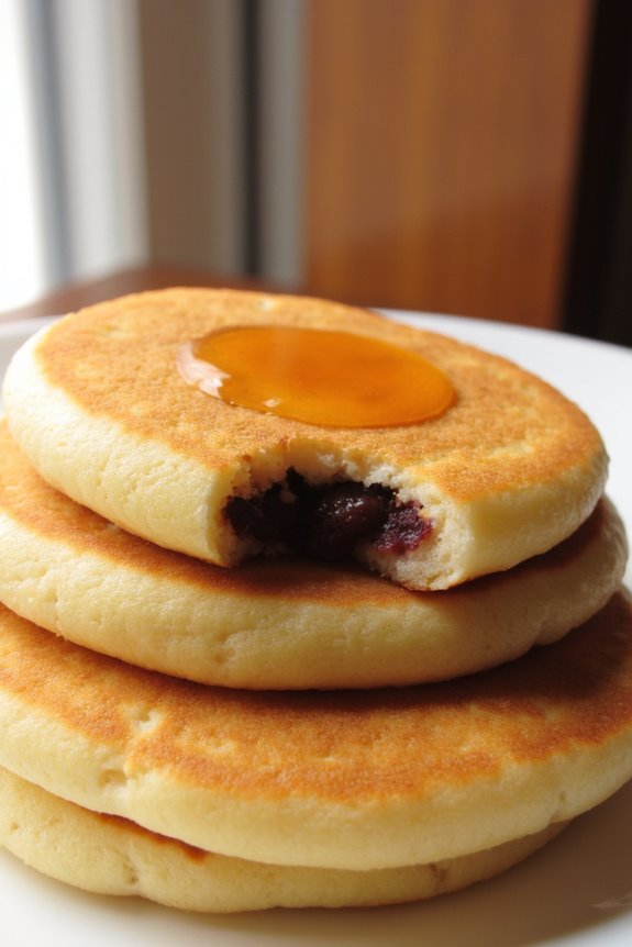 fluffy pancakes with fillings