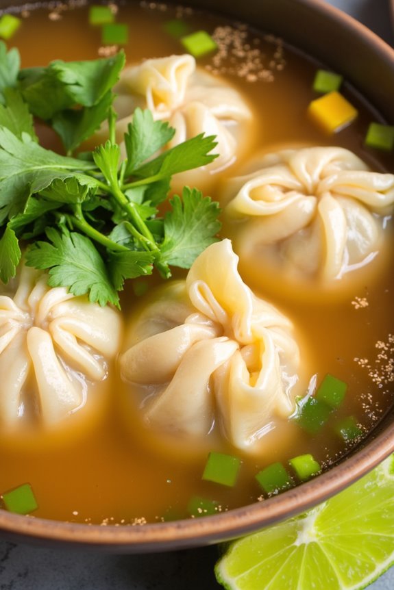 fragrant comforting wonton soup