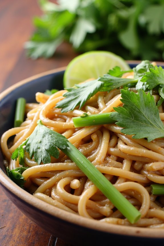 fresh vibrant noodle dish