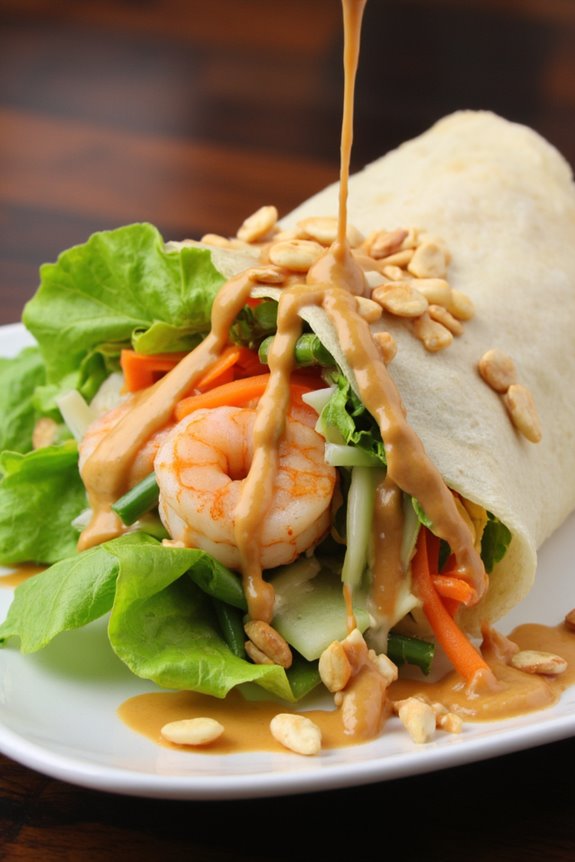 fresh vibrant spring rolls