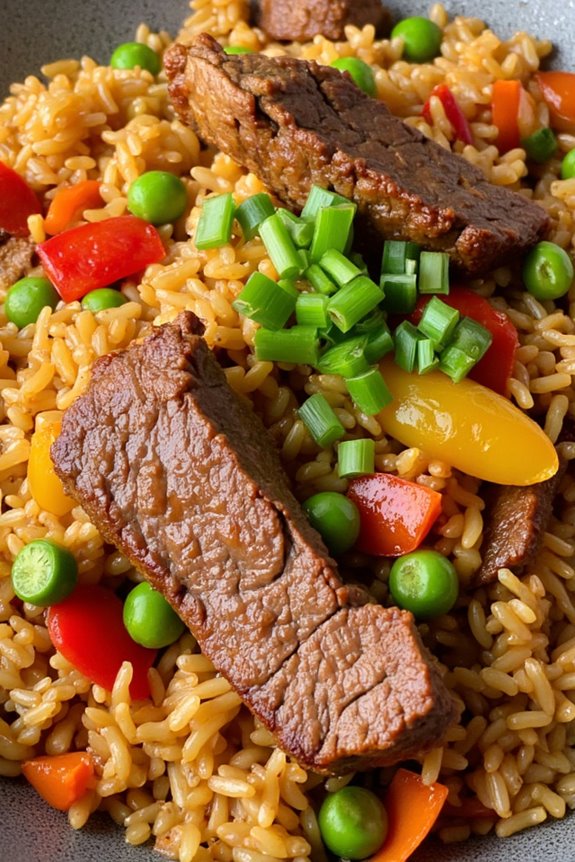 ginger beef fried rice recipe