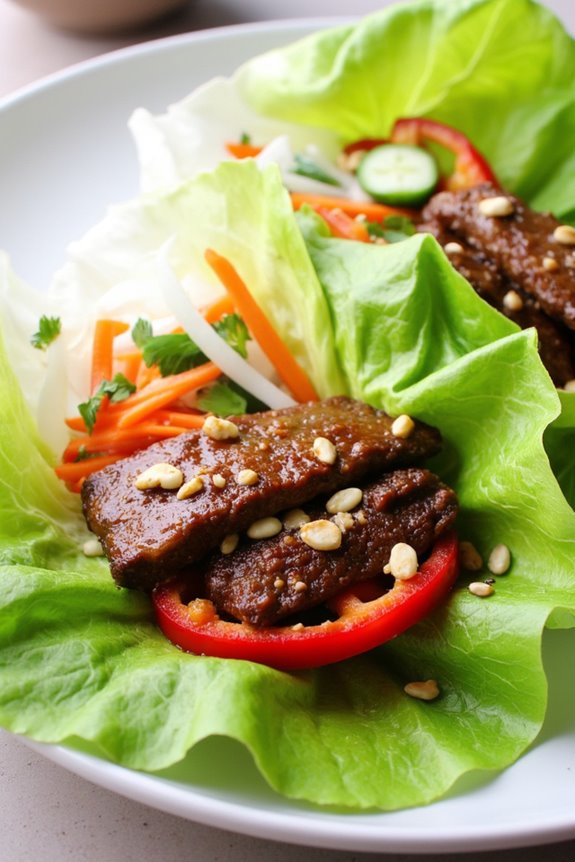 ginger beef lettuce wraps