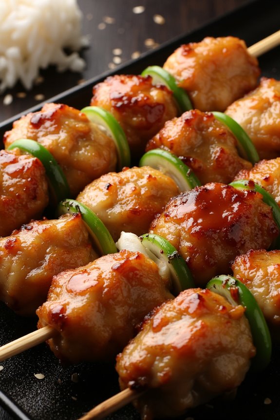 grilled chicken skewers delight