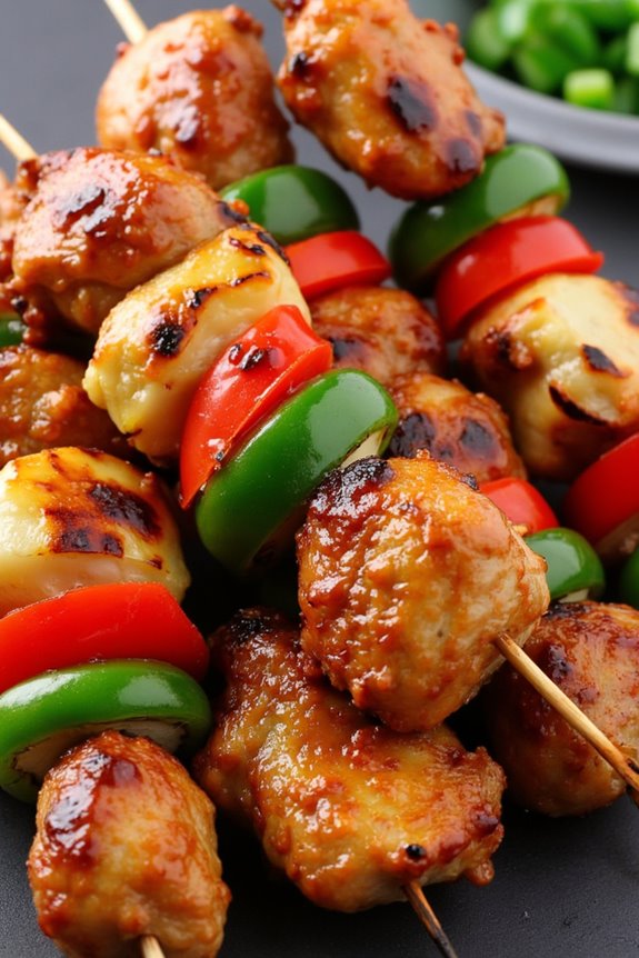 grilled chicken skewers delight
