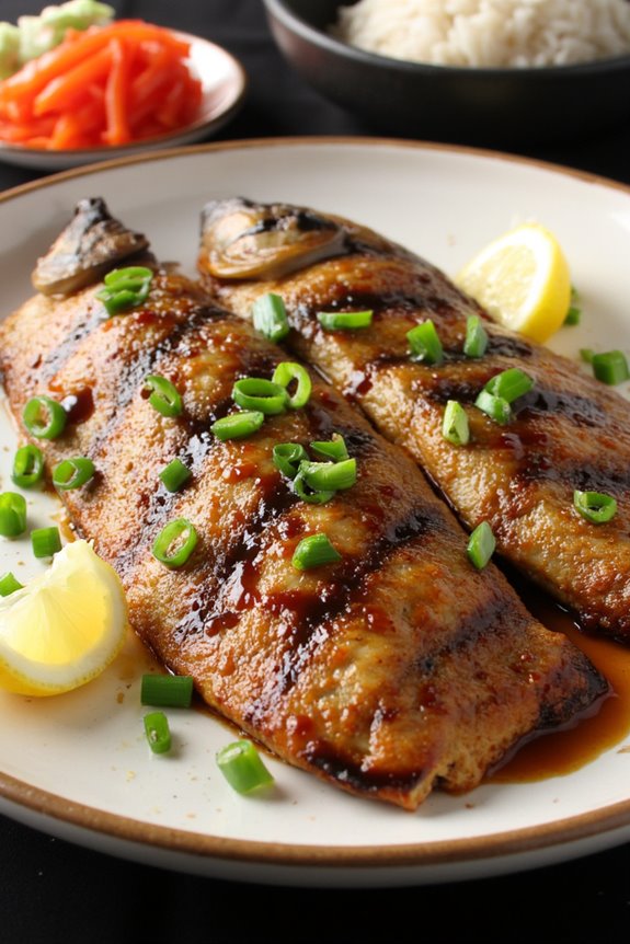 grilled mackerel with marinade