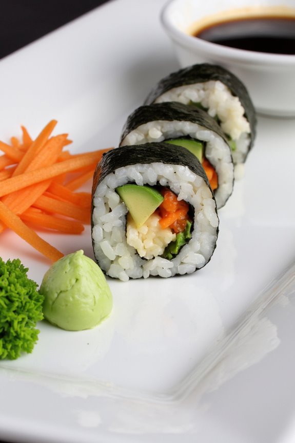 healthy cauliflower sushi rolls