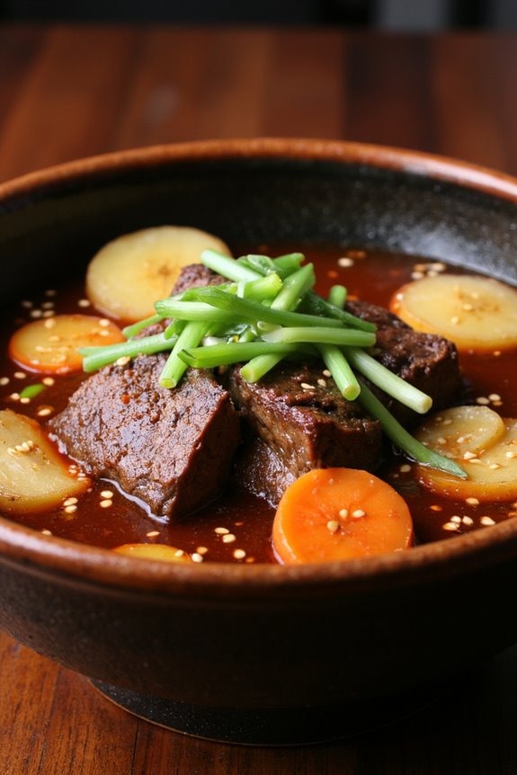 heartwarming spicy beef stew