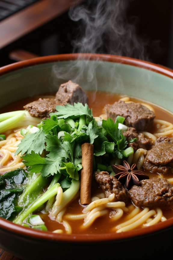 hearty comforting beef noodles