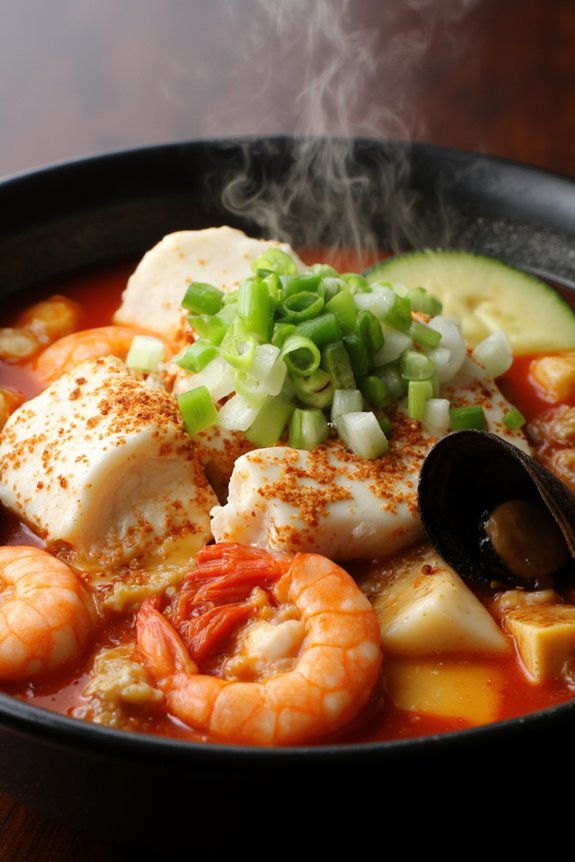 hearty korean seafood stew