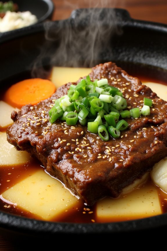 hearty korean short rib soup