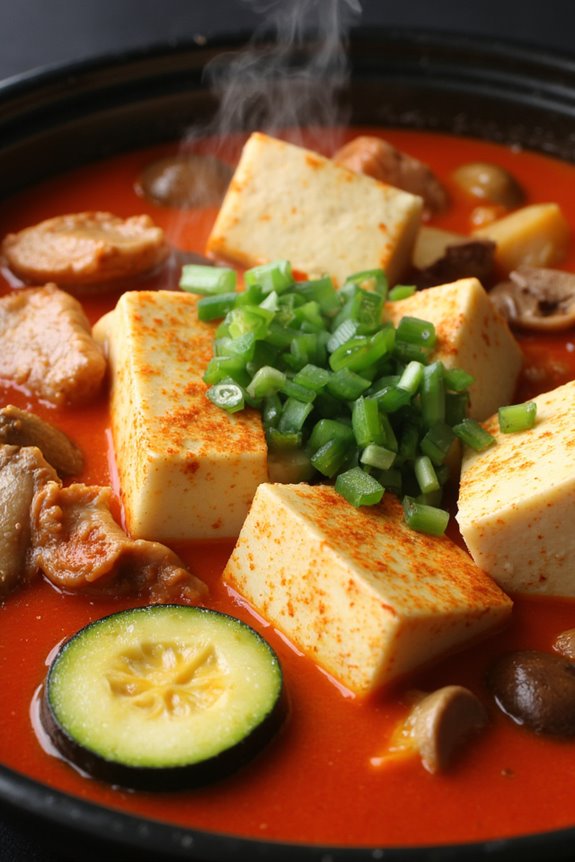 hearty spicy tofu stew
