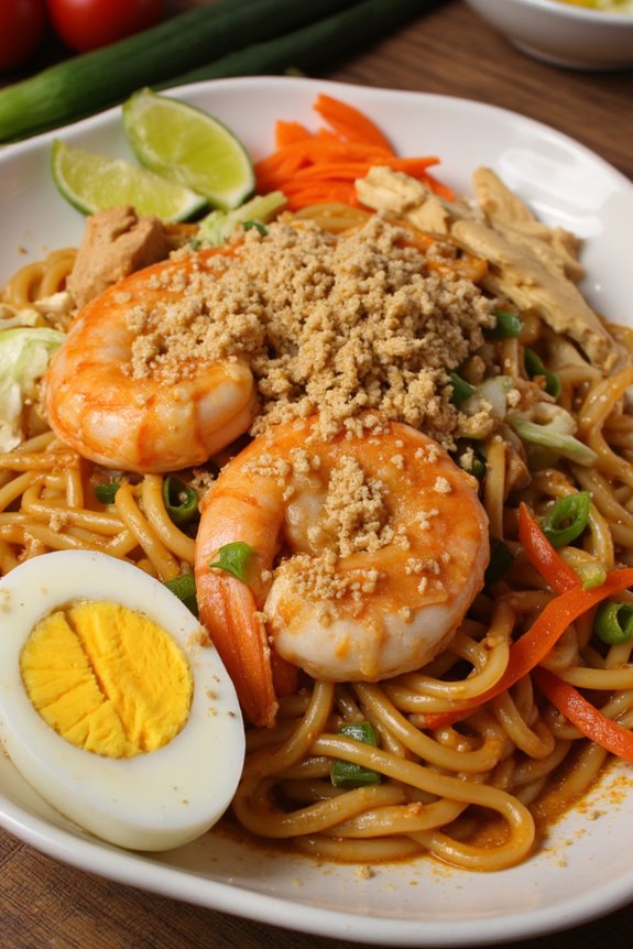 hearty vibrant noodle dish