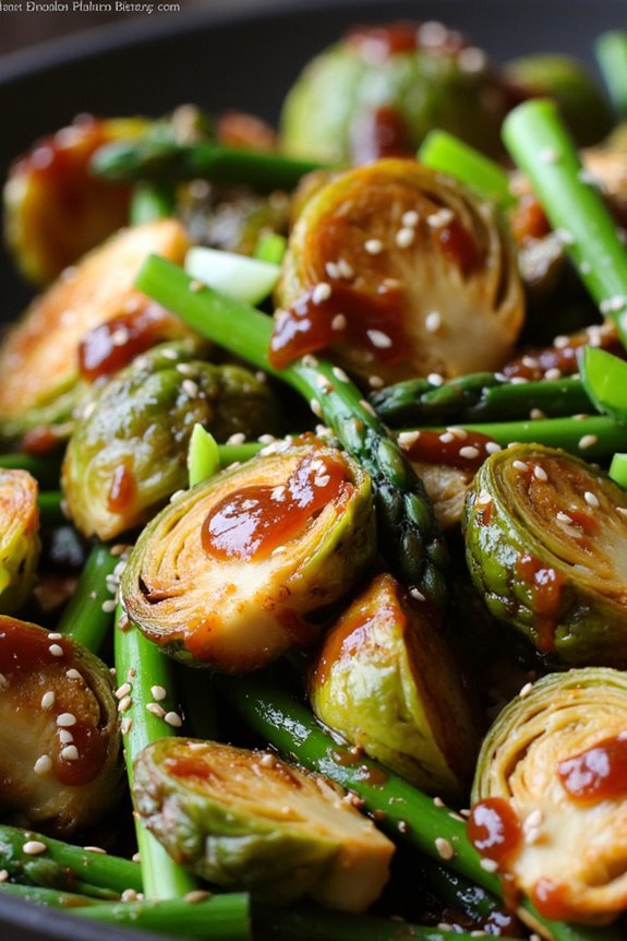 hoisin glazed vegetable stir fry