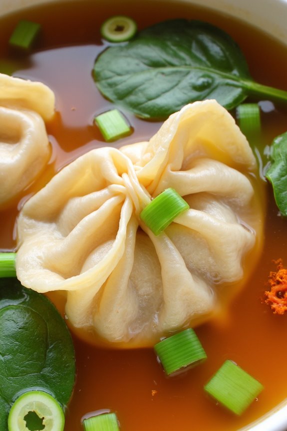 homemade classic wonton soup