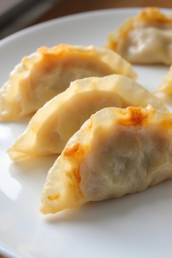 homemade crispy japanese dumplings