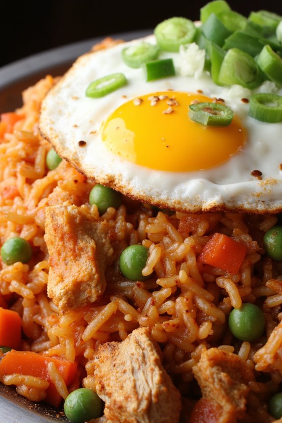 kimchi chicken fried rice