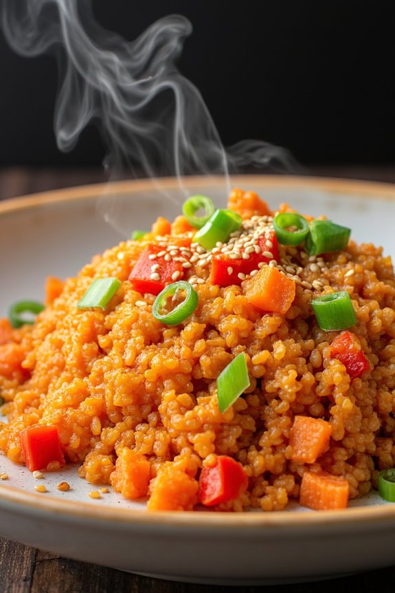 kimchi quinoa fusion delight