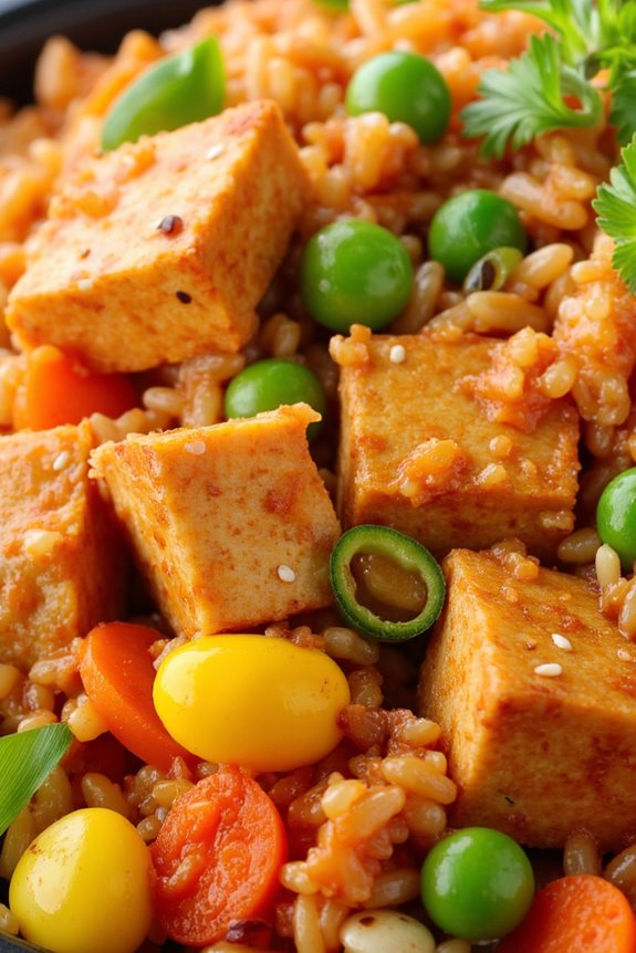 kimchi tofu fried rice