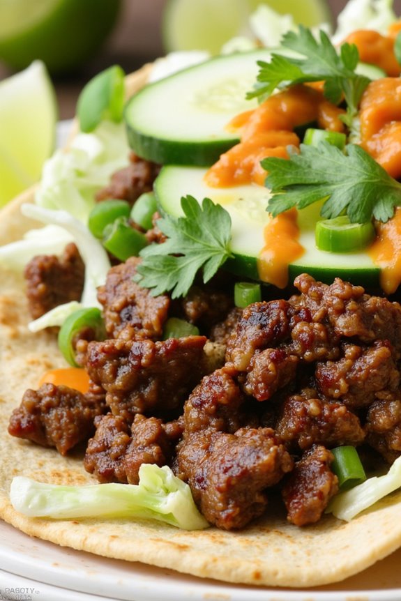 korean beef taco fusion