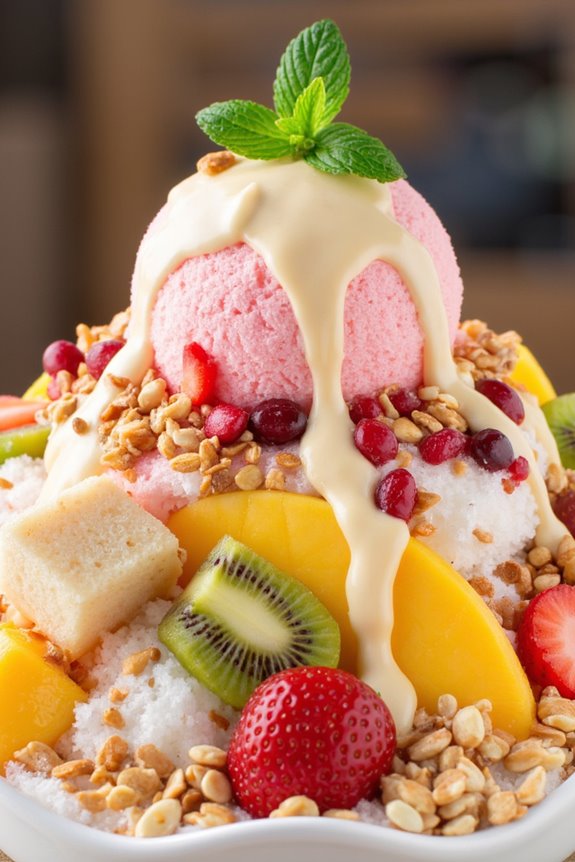 korean shaved ice dessert