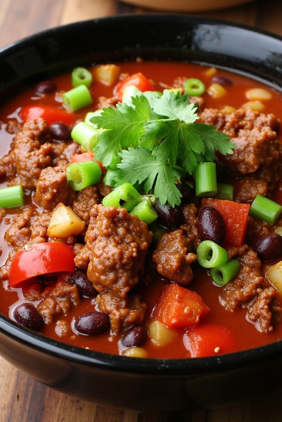 korean spicy beef chili