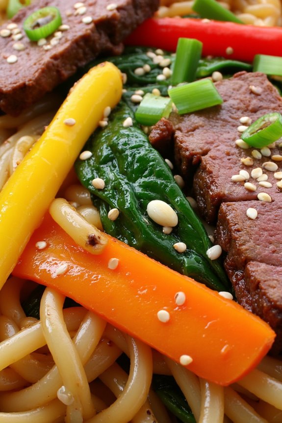 korean stir fried glass noodles