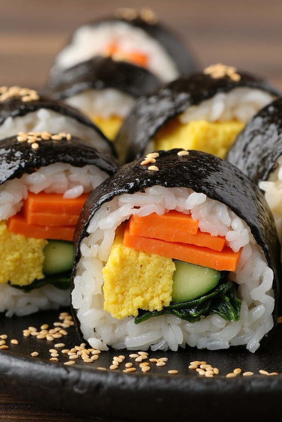 korean sushi rice rolls