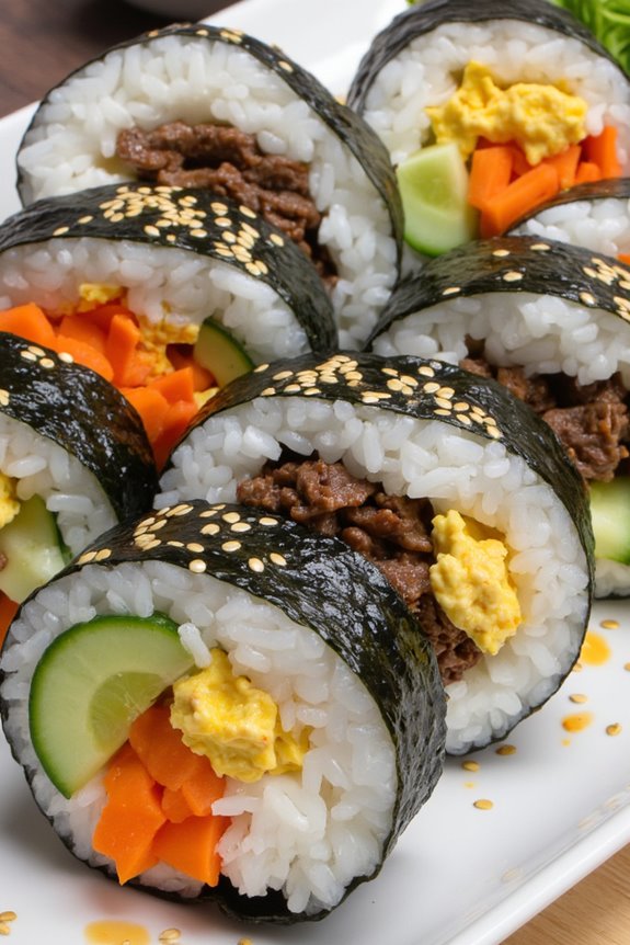 korean sushi roll delight