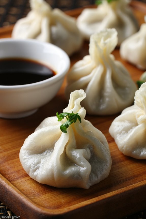 lamb mint dumplings delightfully wrapped